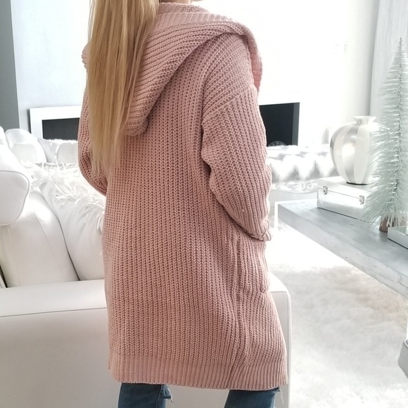ABIGAIL Blush Cardigan Long Sleeve - Picture 3 of 4
